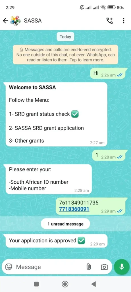How to Check SASSA Status on WhatsApp