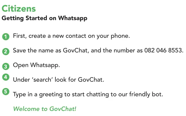 How to Use GovChat